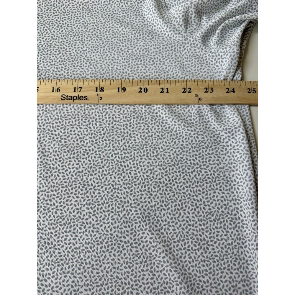 Cutter & Buck Mens Virtue Botanical Print Golf Polo Gray White Gardner Logo XL - Picture 7 of 11